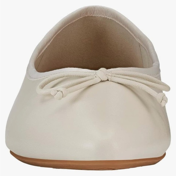 BIRDIES THE GOLDFINCH BOW LEATHER ECRU FLATS 9.5 - Picture 4 of 12